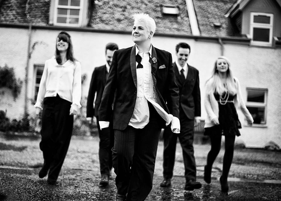 Horse (vocals) with band, Jennifer Clark (Bass), Gordon Turner (Guitar), Andrew Samson (drums), Gemma Filby (keys)